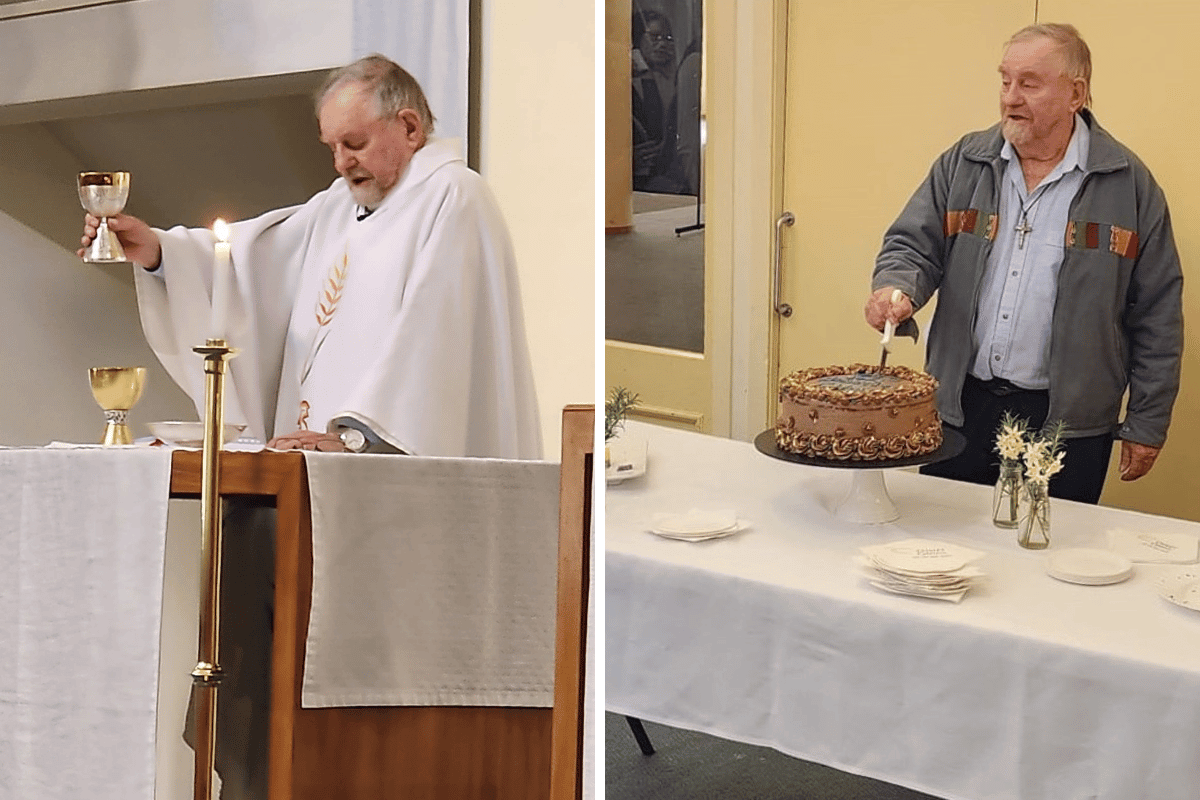 Fr Don at his anniversary mass