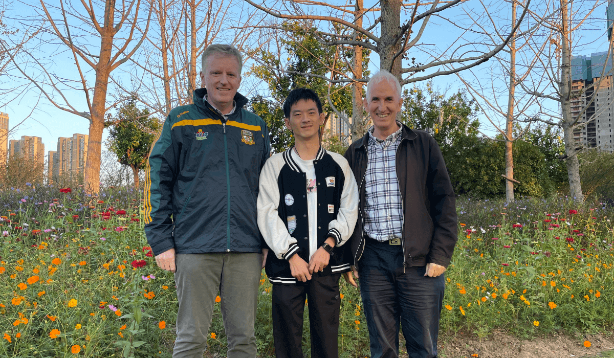 Fr Kevin O'Neill, Han Weiwei and Fr Dan Troy. Photos: Fr Dan Troy