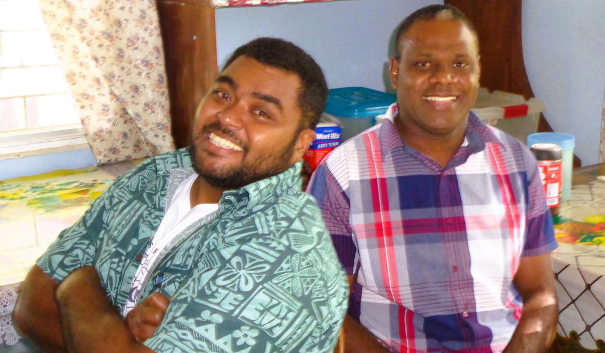 Saula Seeto and Iowane Naio at Come and See Event. Photo: Fr Frank Hoare