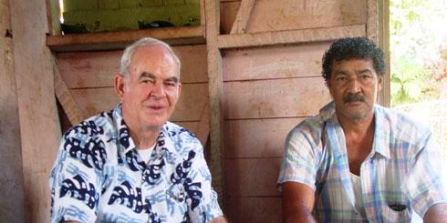 (left) Fr Francis Hoare SSC was ordained in 1973 and has been a Columban missionary in Fiji, Australia and the United States. He is the current Vice Director of Fiji.