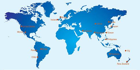 Columban Missionaries work in 17 countries including: Australia, New Zealand, Fiji, Britain, Ireland, China, Japan, Korea, Myanmar (former Burma), Philippines, Taiwan, Pakistan, Chile, Peru, Brazil, Mexico and the United States.